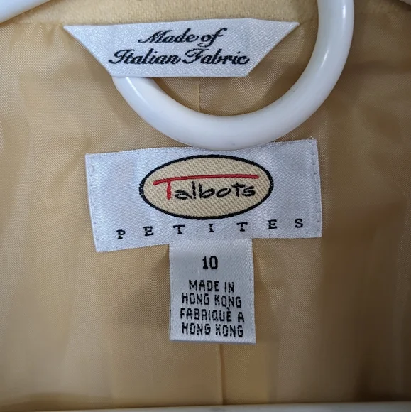 Talbots Petites Italian wool open front blazer - Picture 2 of 8